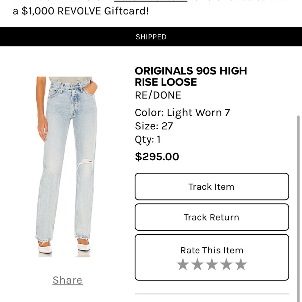 Re-Done jeans from Revolve.
